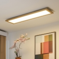 Brilagi - Диммируемый потолочный светильник SLIMFRAME WOOD LED/58W/230V 124x34 cm 3000-6000K коричневый + пульт дистанционного управления