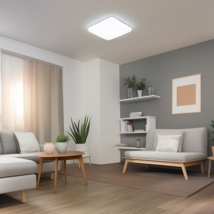 Brilagi - Диммируемый умный потолочный светильник LED/36W/230V 53x53 cm 3000-6000K Wi-Fi Tuya Beacon + пульт дистанционного управления