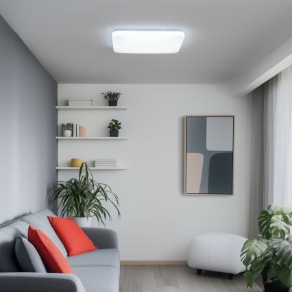 Brilagi - Диммируемый умный потолочный светильник LED/36W/230V 53x53 cm 3000-6000K Wi-Fi Tuya Beacon + пульт дистанционного управления