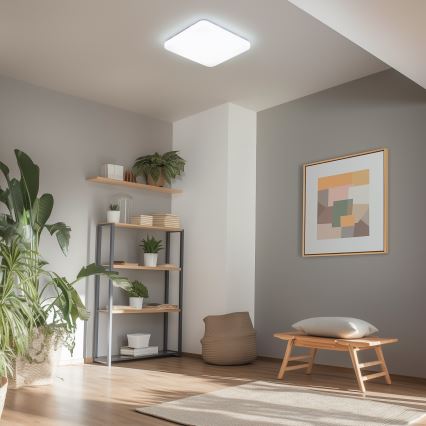 Brilagi - Диммируемый умный потолочный светильник LED/36W/230V 53x53 cm 3000-6000K Wi-Fi Tuya Beacon + пульт дистанционного управления