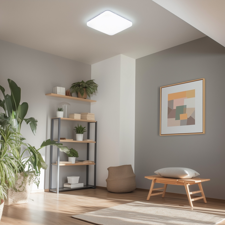 Brilagi - Диммируемый умный потолочный светильник LED/36W/230V 53x53 cm 3000-6000K Wi-Fi Tuya Beacon + пульт дистанционного управления