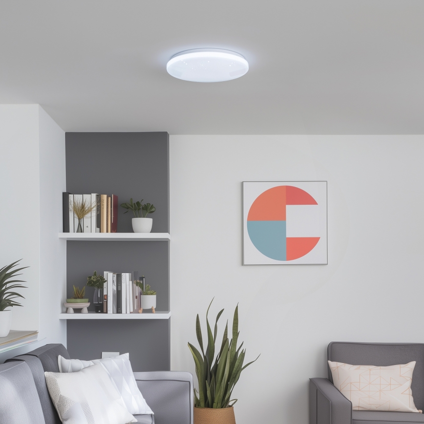 Brilagi - LED диммируемый потолочный светильник SMART STARS LED/24W/230V Ø 38 см 3000–6000K Wi‑Fi Tuya Beacon + пульт дистанционного управления