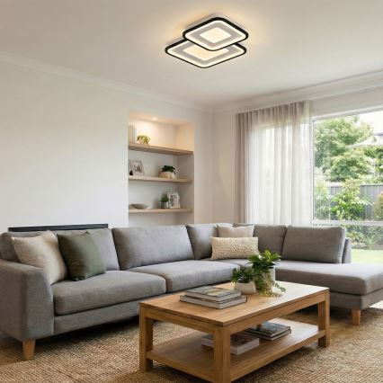 Brilagi - Диммируемый светодиодный потолочный светильник TANDORA LED/49W/230V 50x50 cm 3000-6000K + дистанционное управление