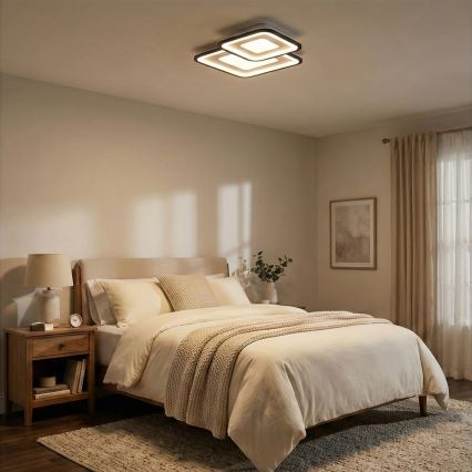 Brilagi - Диммируемый светодиодный потолочный светильник TANDORA LED/49W/230V 50x50 cm 3000-6000K + дистанционное управление