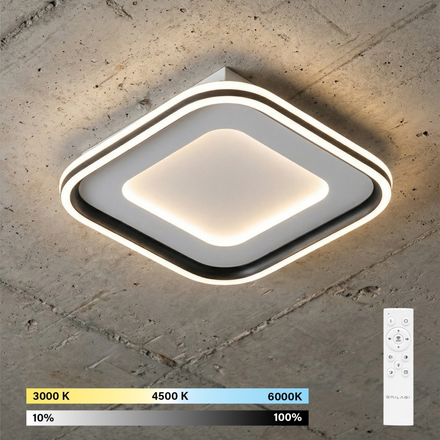 Brilagi - Диммируемый потолочный светильник TRIVARO LED/65W/230V 3000-6000K 30x30 cm + пульт дистанционного управления