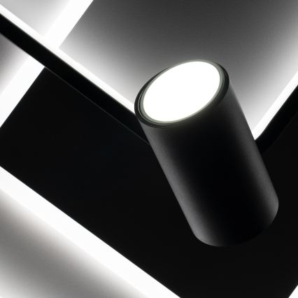 BRILAGI - диммируемый LED потолочный светильник UNITY LED/75W/230V + 1xGU10/3W 3000-6000K 50x50 см белый/черный + дистанционное управление