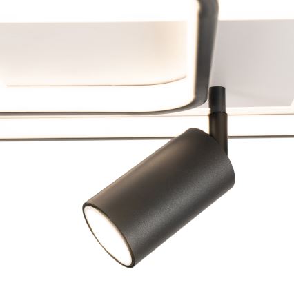 BRILAGI - диммируемый LED потолочный светильник UNITY LED/75W/230V + 1xGU10/3W 3000-6000K 50x50 см белый/черный + дистанционное управление