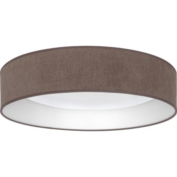 Brilagi - Диммируемый потолочный светильник VELVET SMARTIX LED/24W/230V 3000-6000K, диаметр 45 cm, коричневый, Wi-Fi Tuya Beacon + пульт дистанционного управления
