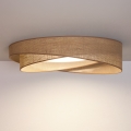 BRILAGI - Диммируемый потолочный светильник VELVET TWIST LED/36W/230V 3000-6000K Ø 65 см Wi-Fi Tuya Beacon бежевый + пульт дистанционного управления