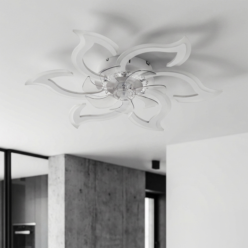 BRILAGI - Светодиодный диммируемый потолочный вентилятор LED/34W/230V 3000-6500K диам. 83 cm белый + пульт дистанционного управления