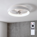 Brilagi - Диммируемый потолочный вентилятор LED/34W/230V pr. 50 cm белый + пульт дистанционного управления