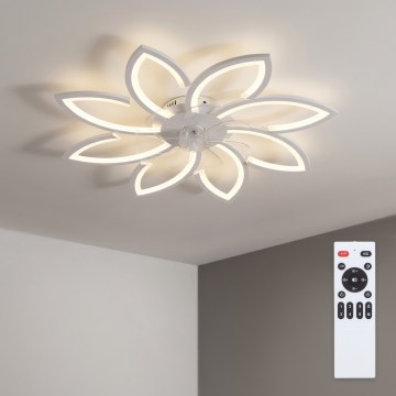 Brilagi - диммируемый потолочный вентилятор с LED, 43 Вт, 230 В, 3000-6500 К, диаметр 90 см, белый, с пультом дистанционного управления