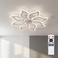 Brilagi - Диммируемый потолочный вентилятор с LED-подсветкой LED/44W/230V 3000-6500K, диаметр 90 см, белый + пульт дистанционного управления