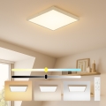 Brilagi - диммируемый потолочный светильник для ванной FRAME SMART LED, 50 Вт, 230 В, 60×60 см, 3000–6000 К, IP44, бежевый + пульт дистанционного управления