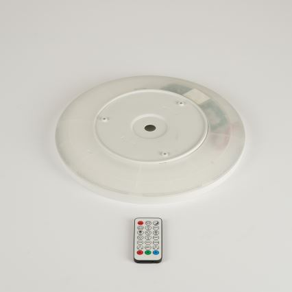 Brilagi - LED RGBW диммируемый потолочный светильник ULTRA SLIM LED/18W/230V 2700–6500K Ø 30 см белый + пульт дистанционного управления