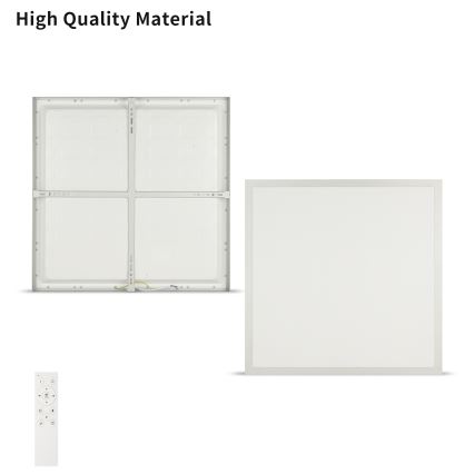 Brilagi - Диммируемый потолочный светодиодный светильник для ванной FRAME SMART LED/50W/230V 60×60 см 3000-6000K IP44 серебристый + пульт дистанционного управления