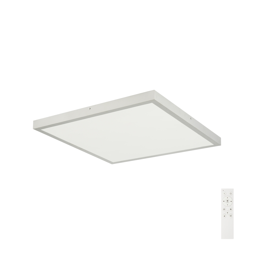 Brilagi - Диммируемый потолочный светодиодный светильник для ванной FRAME SMART LED/50W/230V 60×60 см 3000-6000K IP44 серебристый + пульт дистанционного управления