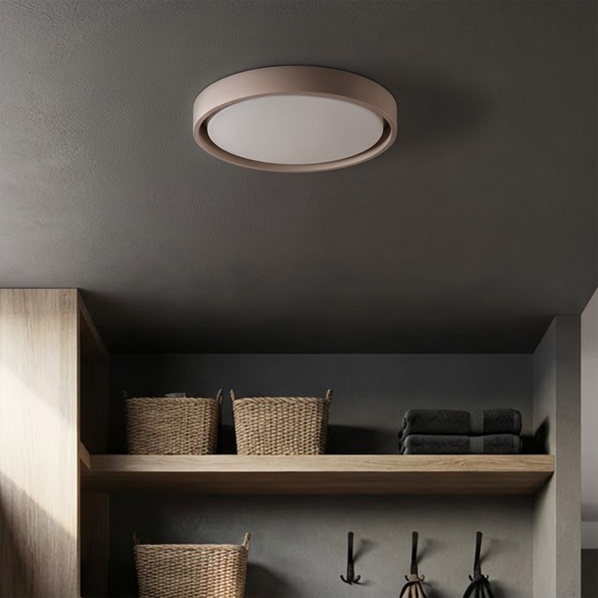 Brilagi - Светодиодный диммируемый потолочный светильник MATTEO LED/48W/230V 3000-6500K диам. 41 см тауп + пульт дистанционного управления