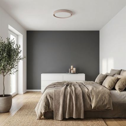 Brilagi - Светодиодный диммируемый потолочный светильник MATTEO LED/48W/230V 3000-6500K диам. 41 см тауп + пульт дистанционного управления