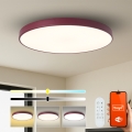 Brilagi - диммируемый светильник LED POOL SMART, 128 Вт/230 В, диаметр 100 см, Wi‑Fi (Tuya) + дистанционное управление, бордовый