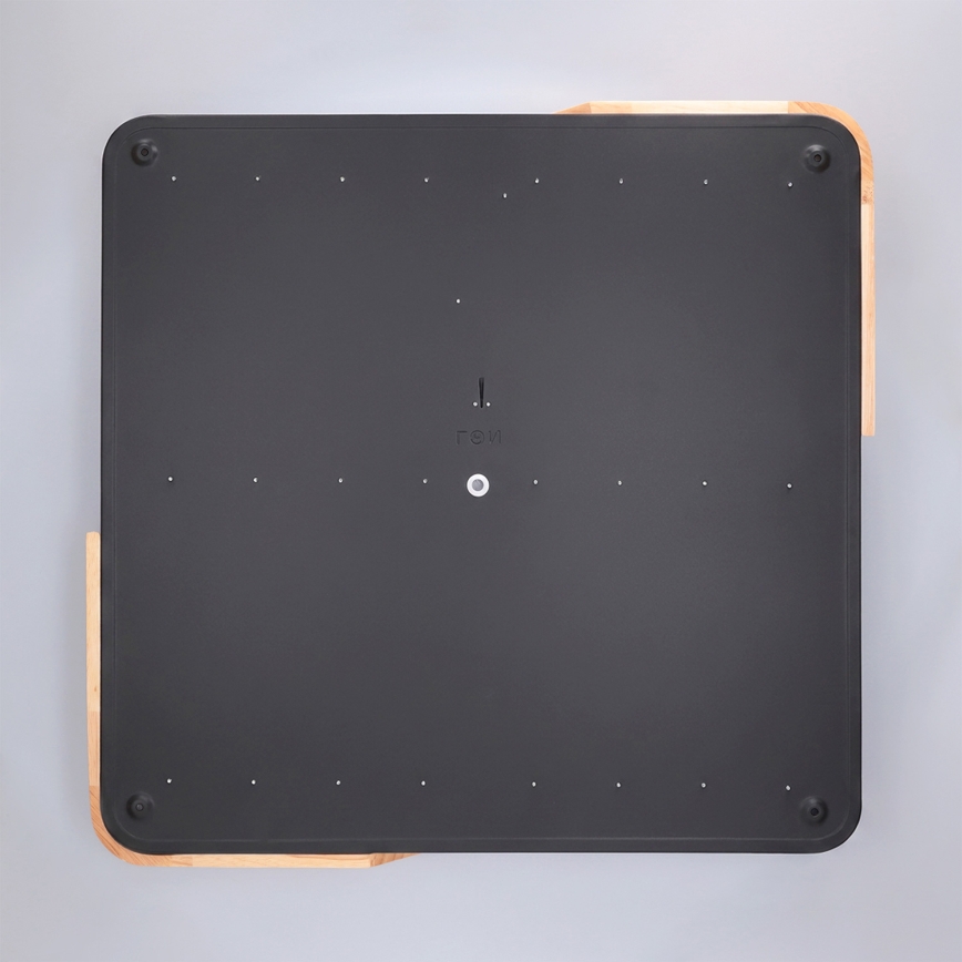 BRILAGI - Диммируемый потолочный светильник PILANA LED/60W/230V 3000-6500K дуб/чёрный 56x56 см + пульт дистанционного управления