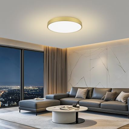 Brilagi - LED диммируемый потолочный светильник POOL SMART LED/100W/230V 3000-6000K 80 см золотой Wi-Fi Tuya + пульт дистанционного управления