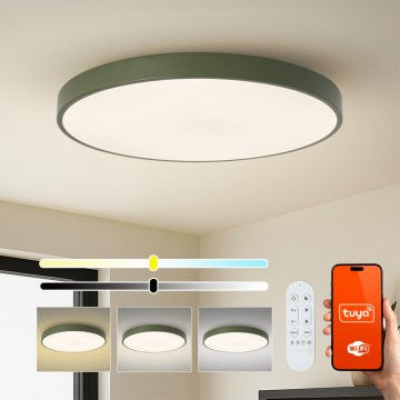 Brilagi - Диммируемый светильник POOL SMART LED/128W/230V, диаметр 100 см, 3000-6000K, Wi-Fi Tuya + пульт дистанционного управления, зелёный