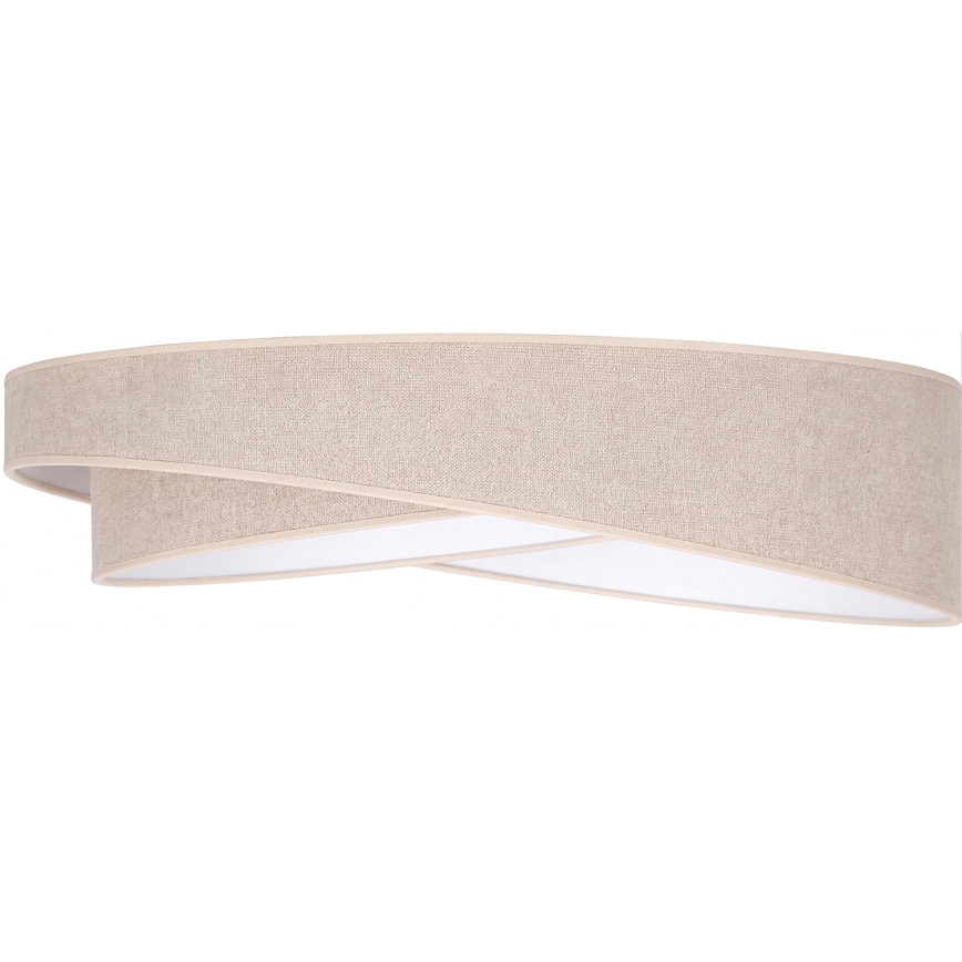 BRILAGI - Диммируемый потолочный светильник VELVET TWIST LED/36W/230V 3000-6000K диаметр 65 см Wi-Fi Tuya Beacon бежевый + пульт дистанционного управления