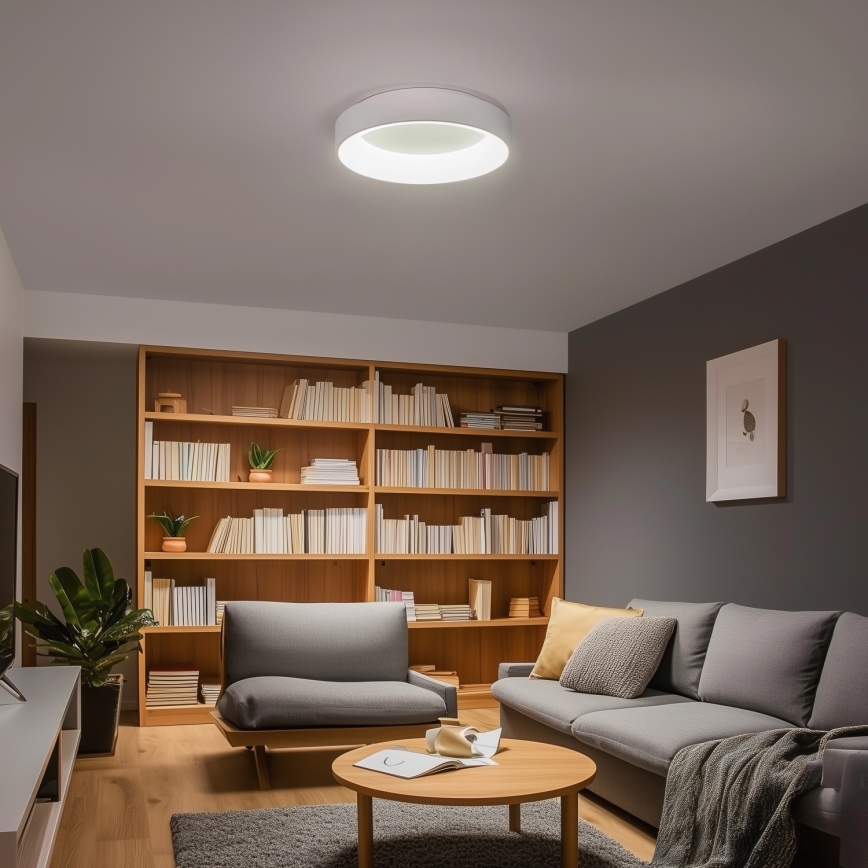 Brilagi - LED диммируемый потолочный светильник FALCON LED/40W/230V 3000-6500K Ø 45 см белый + пульт дистанционного управления
