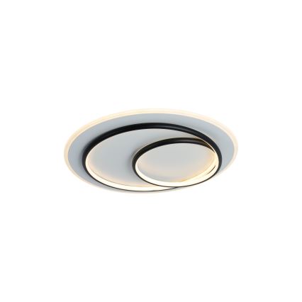 Brilagi - диммируемый потолочный светильник FLARE LED/70W/230V 3000-6000K, диаметр 50 см, белый/чёрный + пульт дистанционного управления