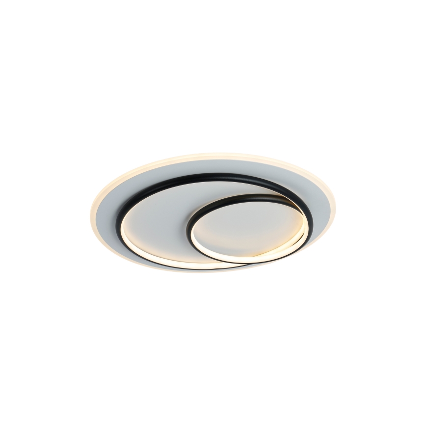 Brilagi - диммируемый потолочный светильник FLARE LED/70W/230V 3000-6000K, диаметр 50 см, белый/чёрный + пульт дистанционного управления