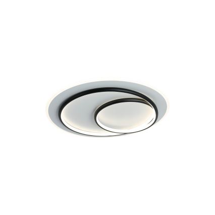 Brilagi - диммируемый потолочный светильник FLARE LED/70W/230V 3000-6000K, диаметр 50 см, белый/чёрный + пульт дистанционного управления