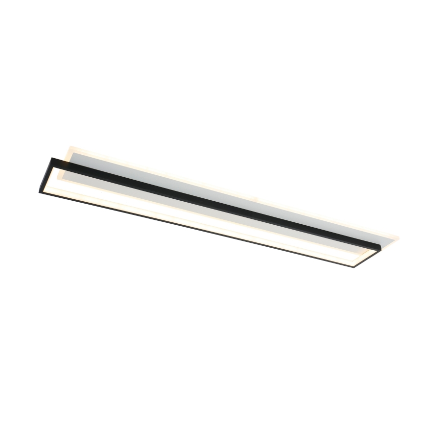 Brilagi - LED Диммируемый потолочный светильник OUTLINE LED/90W/230V 3000-6000K 18x100 cm белый/чёрный + пульт дистанционного управления