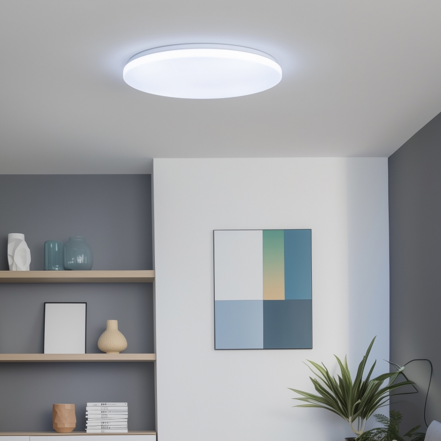 Brilagi - Диммируемый светодиодный потолочный светильник SMART LED/36 Вт/230 В, диаметр 48 см, 2700–6500 К, Wi‑Fi Tuya + пульт дистанционного управления