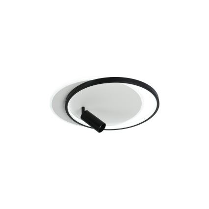 Brilagi - диммируемый LED-потолочный светильник UNITY LED/48W/230V + 1xGU10/3W 3000-6000K 39x45 cm белый/чёрный + пульт дистанционного управления
