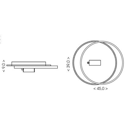 Brilagi - диммируемый LED-потолочный светильник UNITY LED/48W/230V + 1xGU10/3W 3000-6000K 39x45 cm белый/чёрный + пульт дистанционного управления