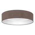 Brilagi - диммируемый светодиодный потолочный светильник VELVET SMARTIX STARS LED/36Вт/230В 3000-6000К, диаметр 55 см, коричневый, Wi-Fi Tuya Beacon + пульт дистанционного управления