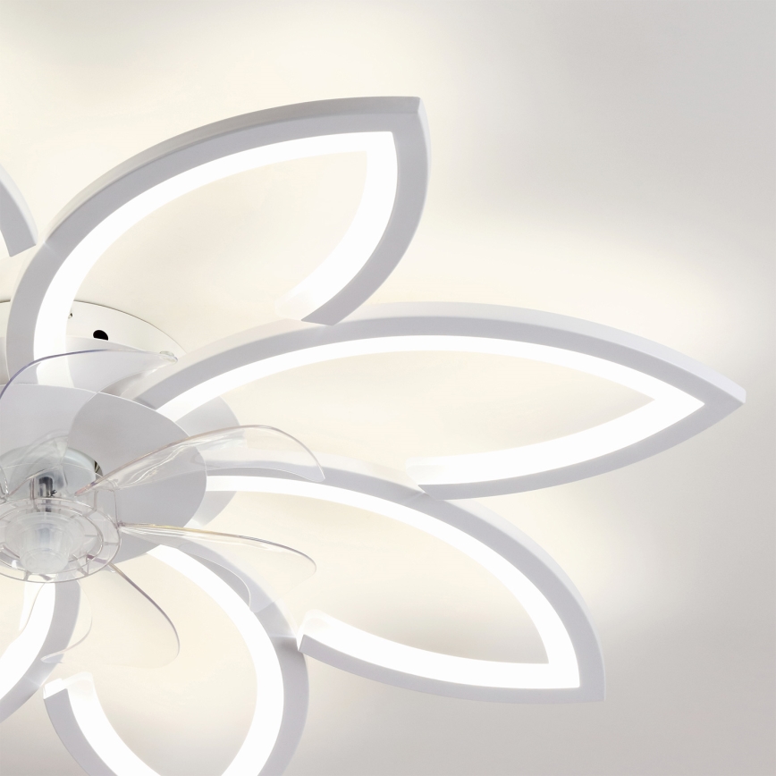 Brilagi - диммируемый потолочный вентилятор с LED, 43 Вт, 230 В, 3000-6500 К, диаметр 90 см, белый, с пультом дистанционного управления