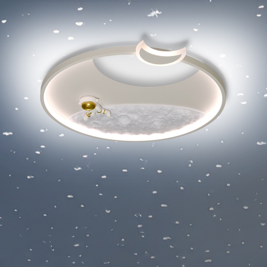 Brilagi - Диммируемый светодиодный потолочный светильник ASTRO LED/20W/230V Ø 50 см 3000-6000K astronaut + пульт дистанционного управления