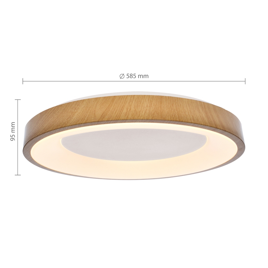 Brilagi - LED диммируемый потолочный светильник DORIA LED/60W/230V 3000-6500K Ø 60 cm + пульт дистанционного управления