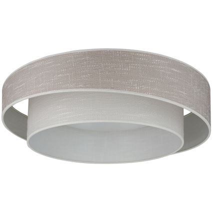 Brilagi - Диммируемый светодиодный потолочный светильник DOVER SHINE LED/24W/230V, диам. 60 cm, 3000/4000/6500K, серый/кремовый + пульт дистанционного управления