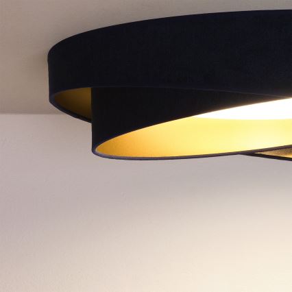 BRILAGI - LED Диммируемый потолочный светильник VELVET TWIST LED/36 Вт/230 В 3000-6000K диам. 65 см Wi-Fi Tuya Beacon синий/золотой + пульт дистанционного управления