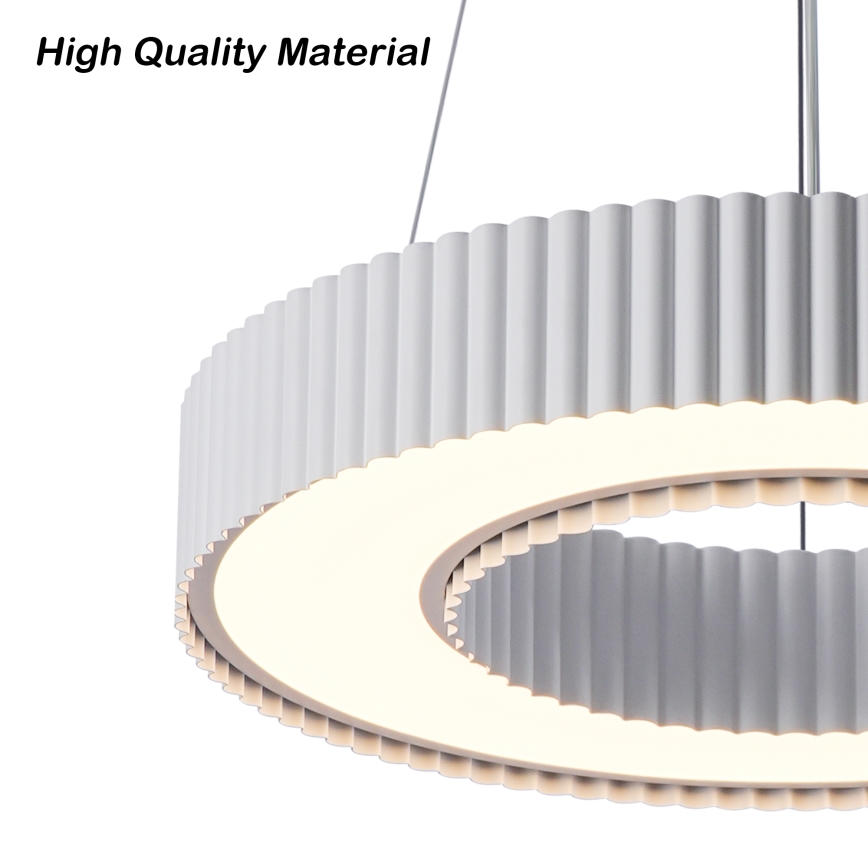 Brilagi - LED люстра на тросі з регулюванням яскравості LUMIX LED/48W/230V 3000-6000K біла діам. 50 см + дистанційне керування