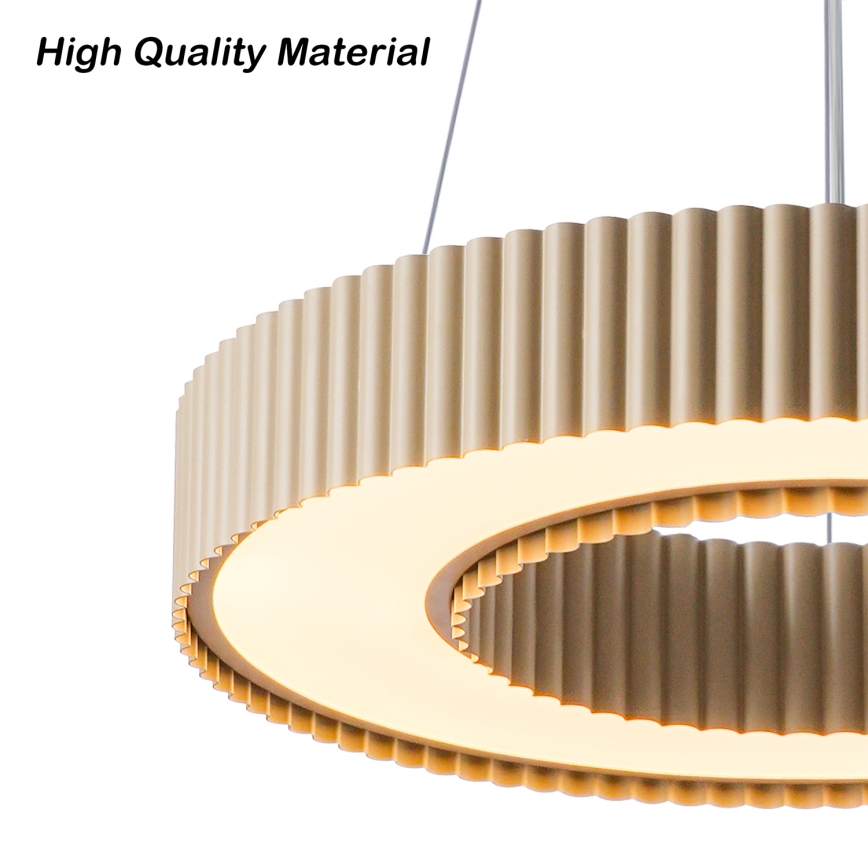 Brilagi - LED люстра з регулюванням яскравості на тросі LUMIX LED/48W/230V 3000-6000K бежевий діам. 50 cm + пульт дистанційного керування