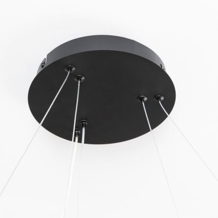 Brilagi - LED підвісна люстра з регульованою яскравістю на тросі FALCON SLIM LED/68W/230V 3000-6500K діам. 50 см чорна + пульт дистанційного керування
