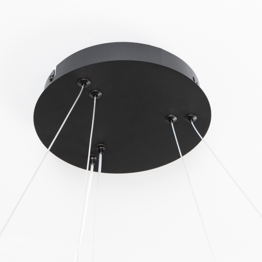 Brilagi - LED підвісна люстра з регульованою яскравістю на тросі FALCON SLIM LED/68W/230V 3000-6500K діам. 50 см чорна + пульт дистанційного керування