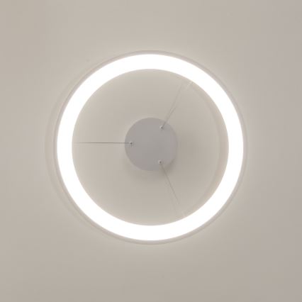 Brilagi - затемнювана LED-люстра на тросі FALCON SLIM LED/42 Вт/230 В/3000-6500 К, діаметр 50 см, біла + пульт дистанційного керування