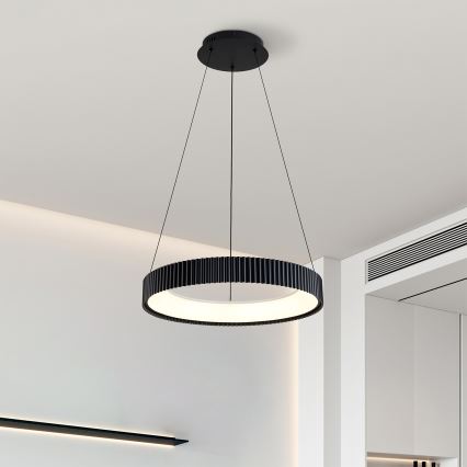 Brilagi - LED-люстра на тросі з регульованою яскравістю FALCON MODERN LED/30 Вт/230 В 3000–6500 К діам. 40 см чорна + пульт дистанційного керування
