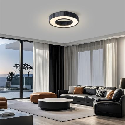 Brilagi - стельовий LED‑світильник з регулюванням яскравості LUMIX LED/48W/230V 3000-6000K, чорний, діаметр 50 cm + пульт дистанційного керування