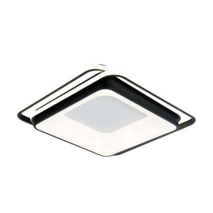 Brilagi - LED регульований стельовий світильник FLARE LED/102W/230V 3000-6000K 50x50 cm чорний + пульт дистанційного керування